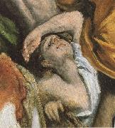 Detail of  The Christ is driving businessman in the fane El Greco